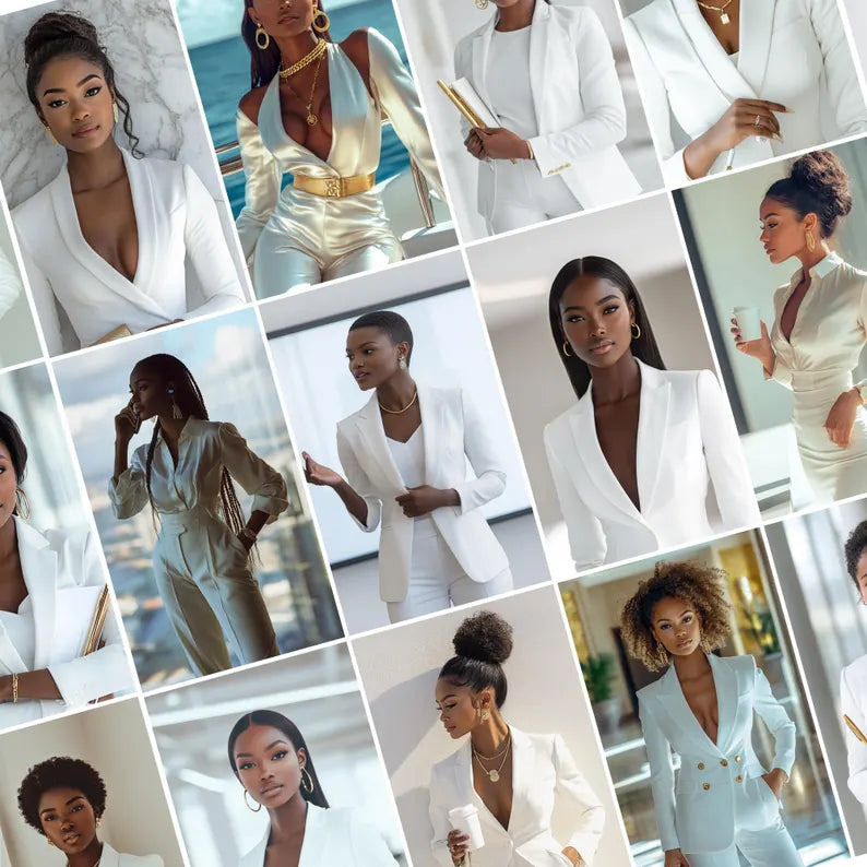 Melanin Business Stock 85+ Luxe Aesthetic Social Pack (Posts + Stories)