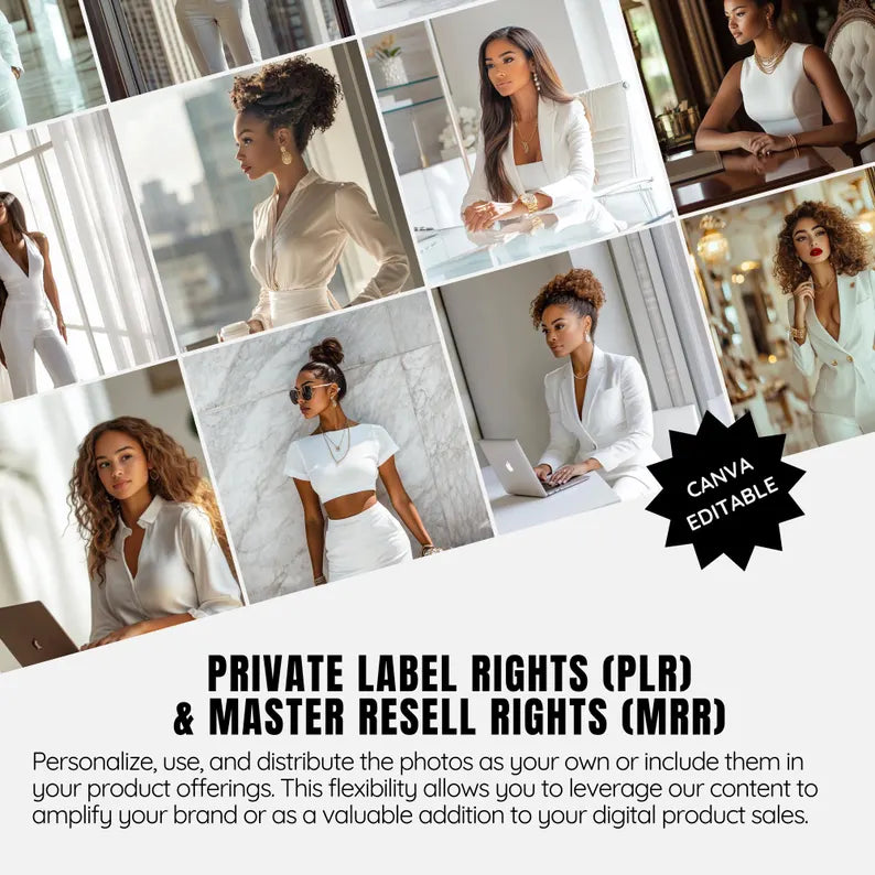 Melanin Business Stock 85+ Luxe Aesthetic Social Pack (Posts + Stories)