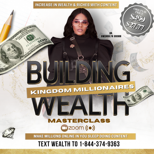 Content Creators kingdom Millionaires Masterclass