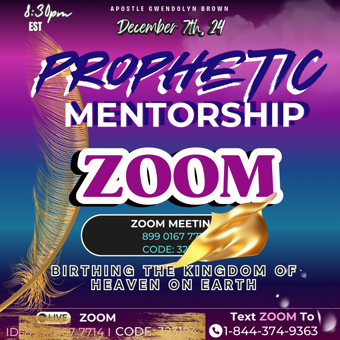 90 Day Kingdom Prophetic Mentorship