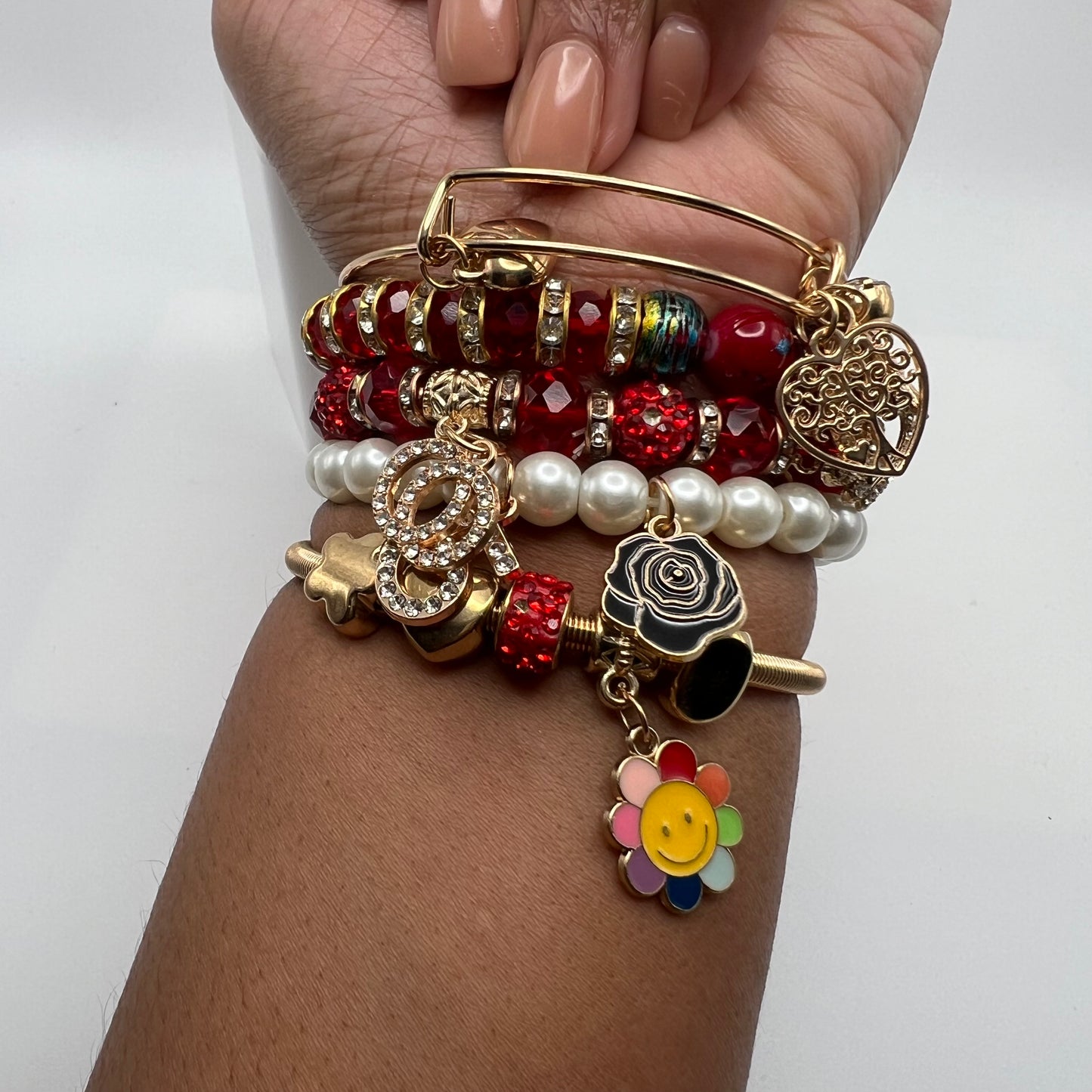 1619 Joy Peace Prosperity Love Custom Bracelet